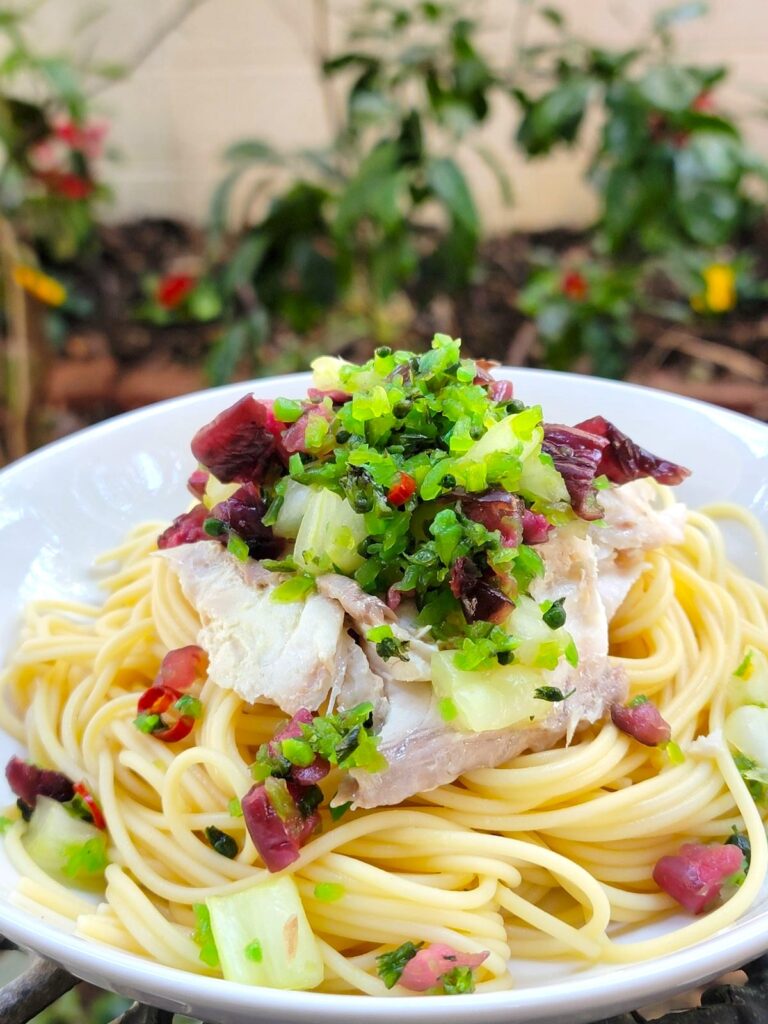 【自炊 吉祥寺清水屋漬物アレンジパスタ】