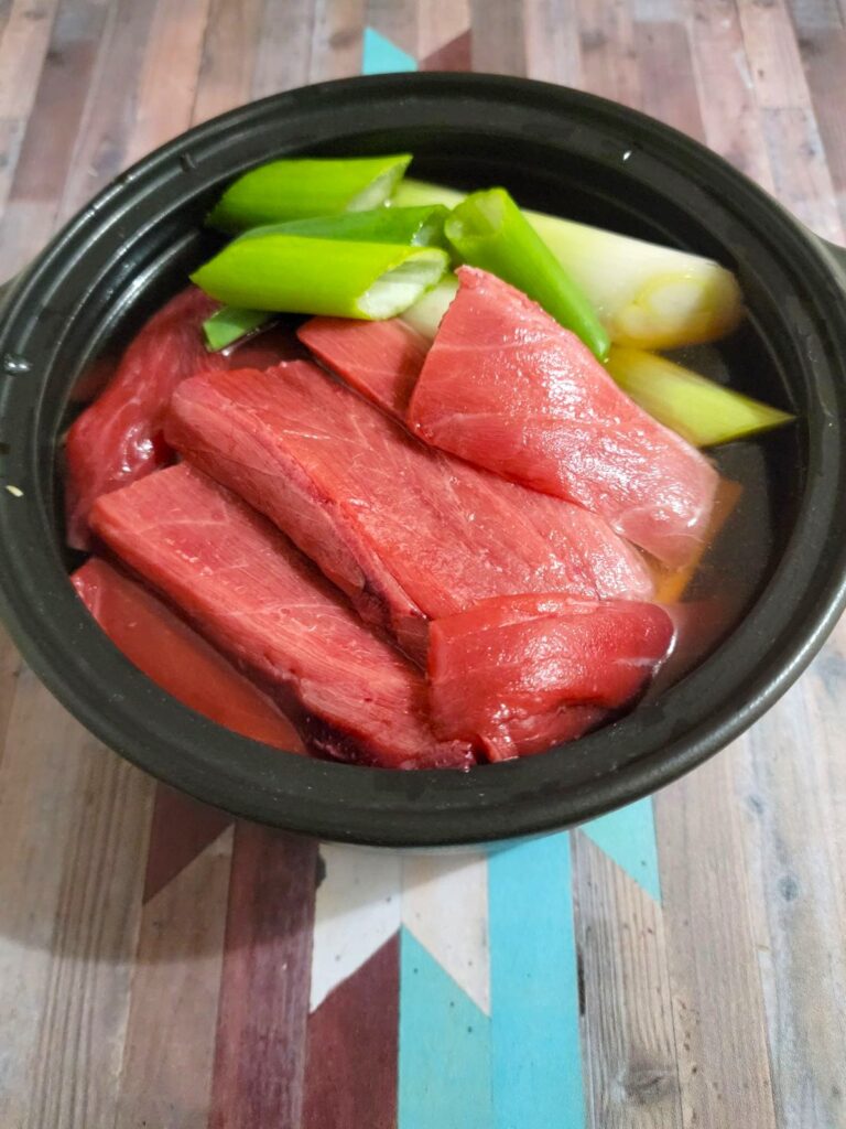 【自炊 葱鮪鍋 身アラ鍋】