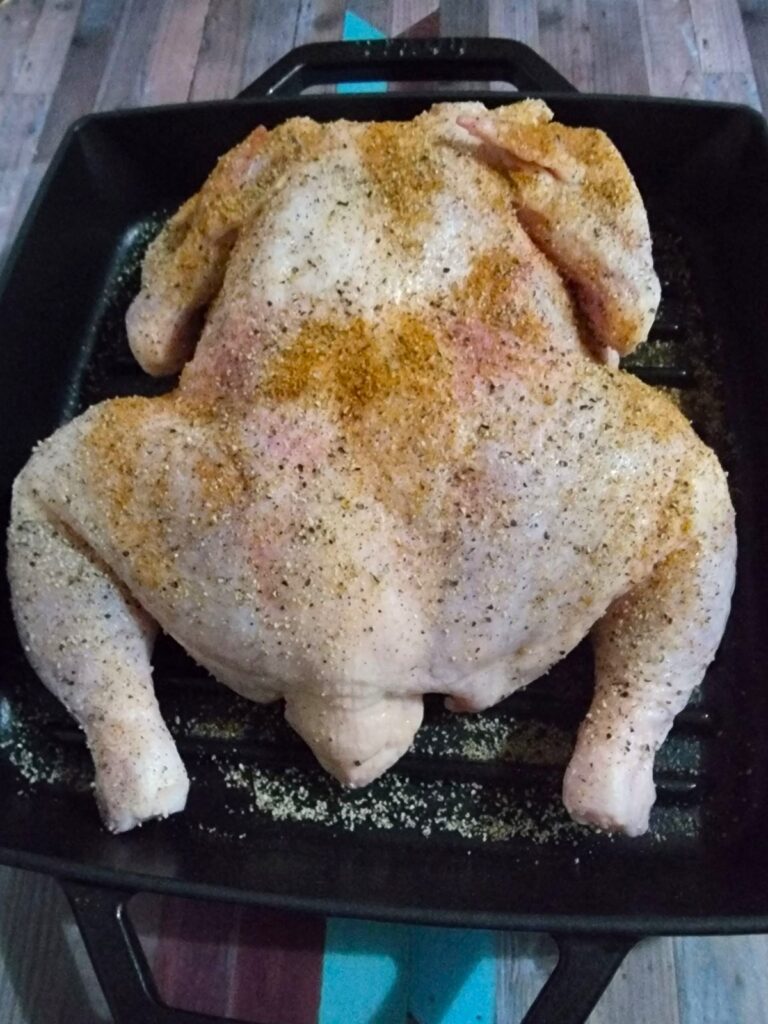 自炊 自家製ローストチキン 2025 オーブンIN前