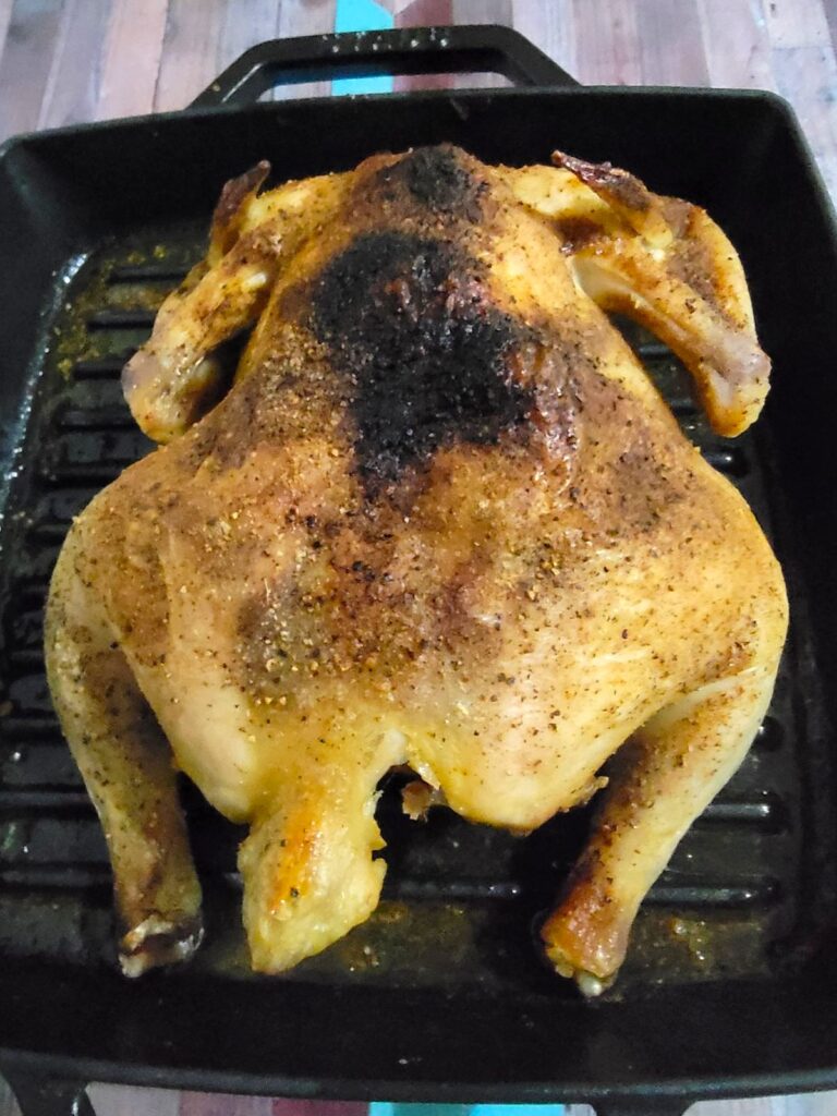 自炊 自家製ローストチキン 2025 オーブンIN後